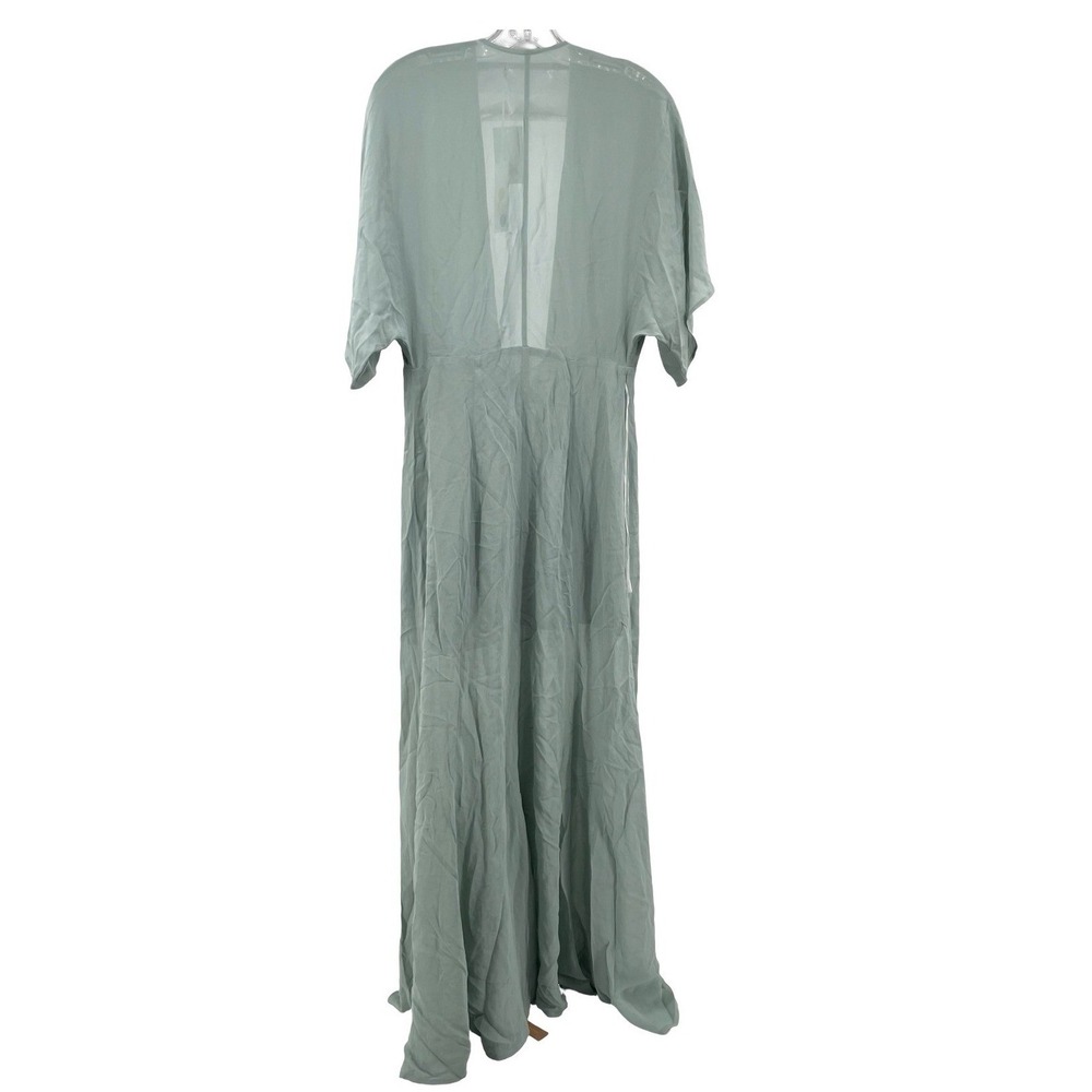 Reformation Dress Winslow Maxi Medium Sage Green NWI - Picture 2 of 9